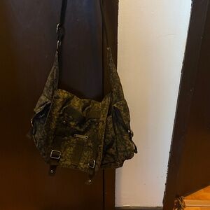 Roxy Green and Black Shoulder Bag